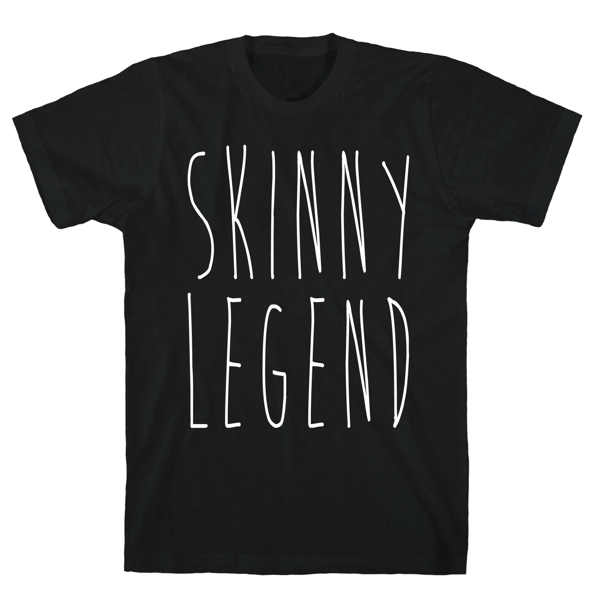 Skinny Legend White Print T-Shirt